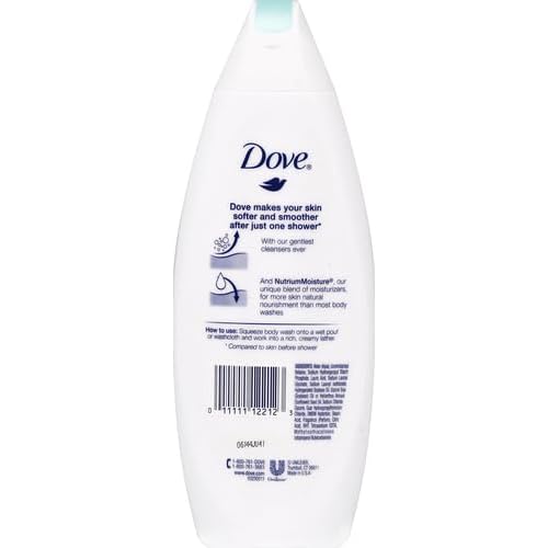 Dove Sensitive Skin Beauty Body Wash 12 oz (Pack of 3)