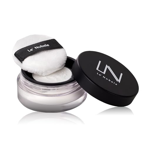 Le Nubele Azulene Face Cover Fixing Powder Translucent Loose Setting Powder, Blurring Powder, Poreless Face Primer, Blurring Primer, Mini Makeup 3g / 0.10 oz