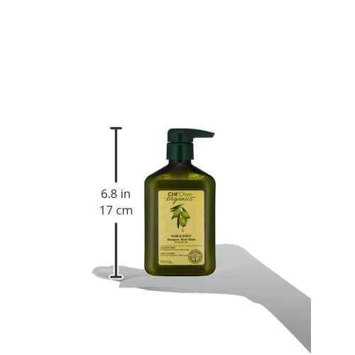 CHI Naturals with Olive Oil Hair Shampoo and Body Wash, 11.5oz