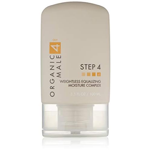 Organic Male OM4 Oily Step 4: Weightless Equalizing Moisture Complex, Moisturizer for Oily Skin to help reduce shine and breakouts for men