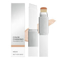 Blanc Cover Cream Stick ? Korean Color Changing Foundation Stick with Volufiline & Collagen ? Concealer Foundation Sticks for Dewy Skin? Makeup Foundations Sticks with Detachable Brushes (Natural)