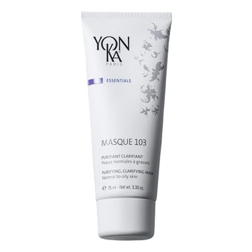 Yonka Masque 103 | Clay Face Mask | Clarify Skin and Tighten Pores with Botanical Extracts and Triple Clay Blend | Oily and Acne Prone Skin | Paraben-Free | 3.30 oz
