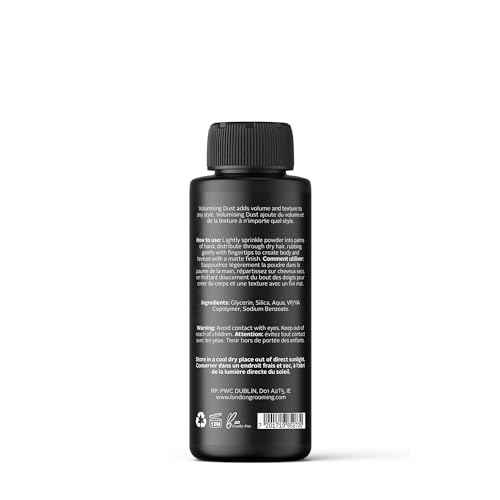 The London Grooming Company - Matte Hair Powder for Men | Texture Powder for Styling | Medium All-Day Hold 0.7 Ounces (20 grams)