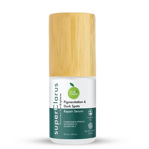 Pure & Cimple Probiotic Skin Brightening Serum | Dark Spot Face Treatment | Age Spots | Melasma, Sun Damage and Dark Pigmentation Remover | Brighter Skin Tone | Fragrance-Free