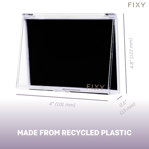 FIXY Extra Small Magnetic Makeup Palette | 4.8"x4.0" Clear-Top Organizer ? Depot, Organize & Declutter Eyeshadow, Blush & More ? Travel-Friendly, Customizable & Portable