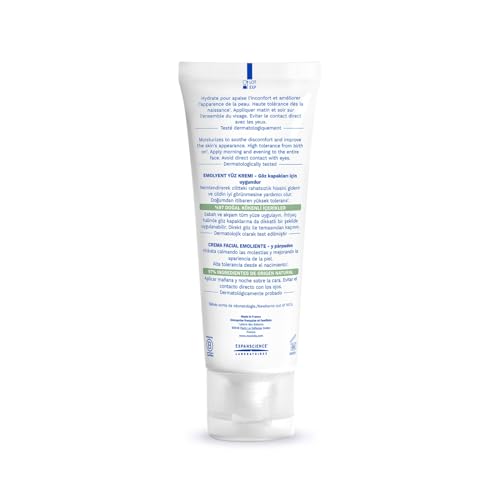 Mustela Stelatopia Eczema-Prone Skin Emollient Baby Face Cream - Face Moisturizer with Natural Avocado & Sunflower Oil - Fragrance-Free - 1.35 Fl Oz (Pack of 1)