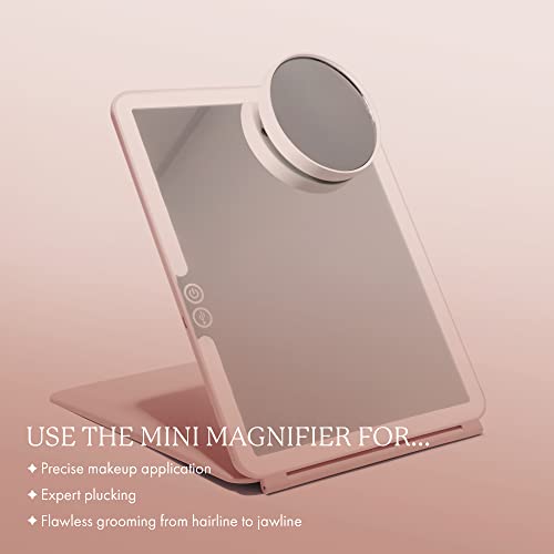 Vanity Planet Pose Mini Travel Mirror Magnifier Attachable 10x Magnifying Mirror with Suction Mount - Mounts Easily to Pose and Mini Pose Makeup Mirrors