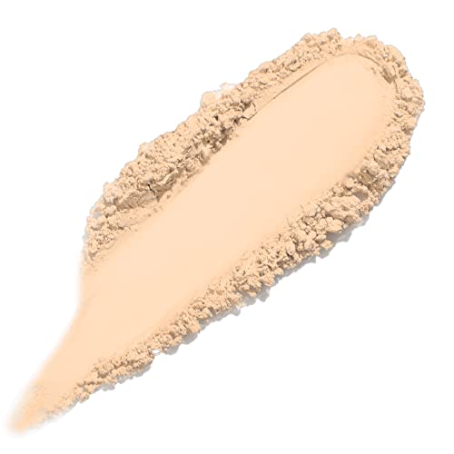 FOCALLURE Flawless Pressed Powder, Control Shine & Smooth Complexion, Pressed Setting Powder Foundation Makeup, Portable Face Powder Compact, Long-Lasting Matte Finish, Beige