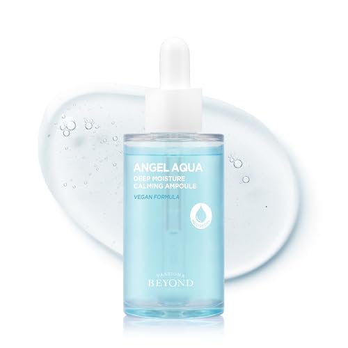 BEYOND Angel Aqua Moisture Ampoule (1.7fl oz*2, Pack of 2) - Deep Hydration Serum for Sensitive Skin, Barrier Strengthening. Vegan Formula Korean Skin Care. Chervil,