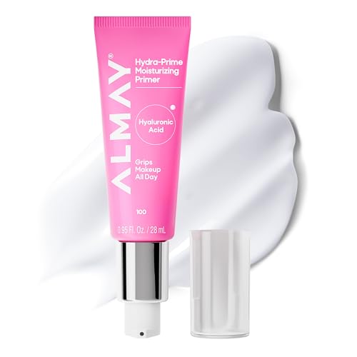 Almay Hydra-Prime¢â Moisturizing Primer, Hydrating, Long-Lasting Makeup, Cruelty-Free, Skin-Smoothing, 100, 0.95 fl oz