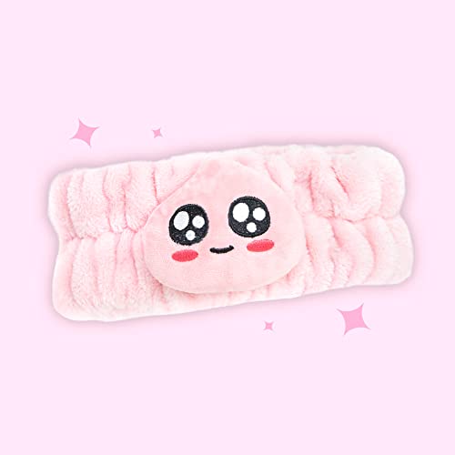 The Cr?me Shop x APEACH 3D Teddy Headyband, Spa Headband for Washing Face, Skincare Headbands, Soft & Fluffy Headbands for Women, Cruelty-Free & Vegan