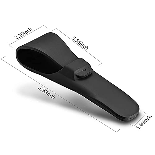 LinMei 2 Pack Silicone Razor Travel Case, Blue+Black, Compatible with Gillette, Parker, Merkur Razor