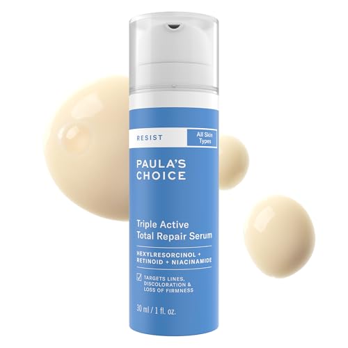 Paula¡¯s Choice RESIST Triple Active Total Repair Serum, 3-in-1 Serum for Wrinkles, Dark Spots & Loss of Firmness with Niacinamide & Retinoid, Fragrance-Free, 1 Fl Oz