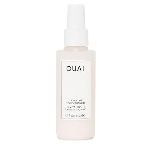 OUAI Leave In Conditioner & Heat Protectant for Hair - Prep Hair for Styling or Use as Detangling Spray to Fight Frizz & Flyaways - No Parabens, Sulfates or Phthalates (4.7 oz)
