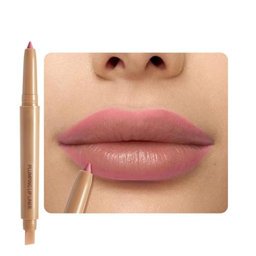 Matte Lip Liner ? Dual-Ended Retractable Pencil with Silicone Smudger, Waterproof Long Wear Crayon for Flawless Contour & Plump Lips, Vegan Cruelty-Free Beauty for Everyday Elegance (03#, 1PCS)