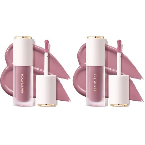FOCALLURE Silky Cream Liquid Blush,Leaving a Matte Dewy Makeup Look,Easy to Apply and Create a Natural Flush,Long Lasting and Lightweight Cheek Blush Face Makeup,LOYALTIES LIE (Pack of 2)