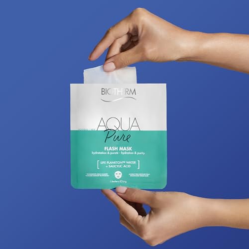 Biotherm Aquasource Flash Sheet Mask, a Moisturizing Face Mask with Biotech Plankton