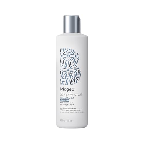 Briogeo Scalp Revival Dandruff Relief Shampoo | Charcoal + 3% Salicylic Acid | Daily Anti-Dandruff Shampoo for Flakes, Itching & Irritation | Color-Safe | Vegan & Cruelty Free | 8.4 oz