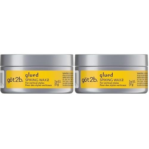 Got2B Glued Spiking Hair Wax, Fierce Holding Power, 2 oz (Pack of 2)
