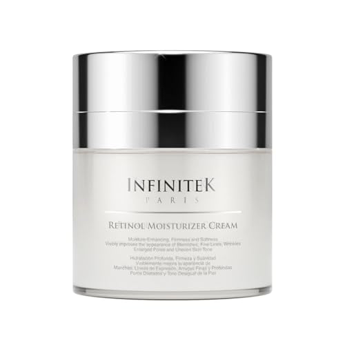 Infinitek Paris | Retinol Face Moisturizer - Night Cream | Skin Care for Galentine¡¯s Gifts & Valentine¡¯s Day Gifts for Women | Anti-Aging Face Cream with Collagen & Vitamin E | 1.7 oz - 50 g