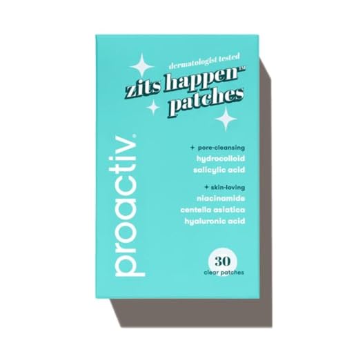 Proactiv Zits Happen¢ç Hydrocolloid Acne Patches- Pimple Patches for Face and Back Acne with Pore Cleansing Salicylic Acid- 30 Count