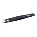 Tweezerman Black Stainless Steel Slant Tweezer - Eyebrow Tweezers for Women and Men