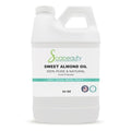 Soapeauty Sweet Almond Oil Cold Pressed Refined | 100% Pure Sweet Almond Oil Available in Bulk | Carrier for Essential Oils, Almond Oil for Skin, Face, and Hair, Soap Making | 64 fl oz