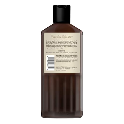Cremo Men's Italian Bergamot & Palo Santo Body Washes Bundle, Notes of Italian Bergamot, Neroli Blossom, Fresh Vetiver, Bright Cardamom, Dry Papyrus and Aromatic Palo Santo, 2 x 16 Fl Oz