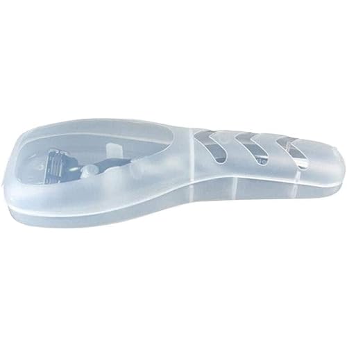 Transparent Portable Travel Men Manual Razor Protector Plastic Box Cover Container Storage Shaver Holder Protector Case Organizer, Electric Shavers