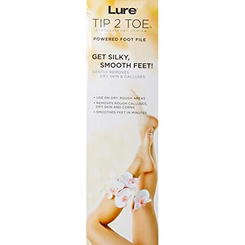 Tip2Toe Electric Callus Remover, White & Silver