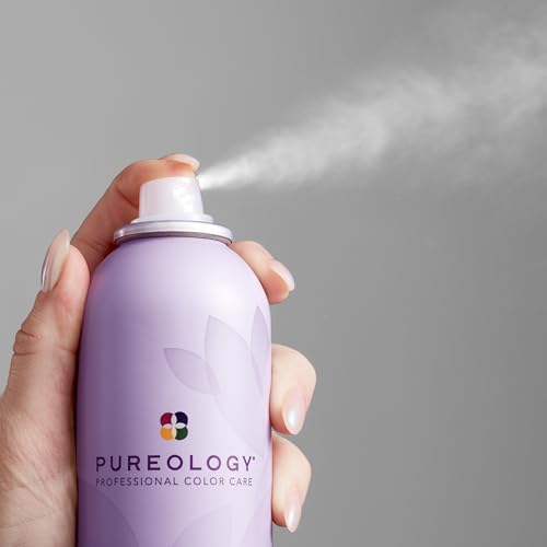 Pureology Style + Protect Lock It Down Hairspray For Color-Treated Hair - Provides Maximum Hold and Radiant Shine, Silicone-Free & Vegan