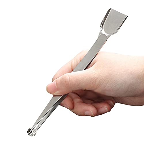 2 Pieces Stainless Steel Tweezers with Shovel Stainless Steel Handy Tweezer with Shovel Diamond Gem Tweezers Jewelry Tweezers with Scoop Gems Pick Up Beads Tools for Beads Gems Diamond