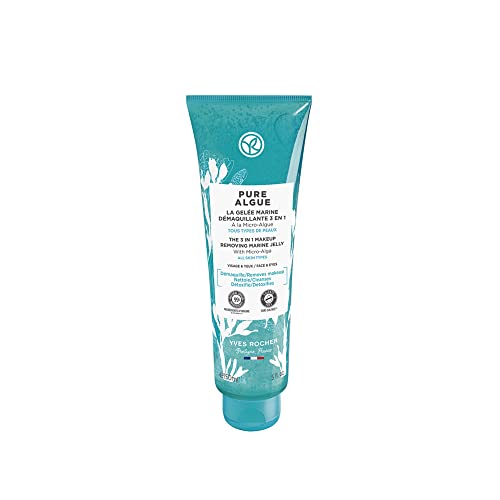 Yves Rocher 3 in 1 Makeup Removing Marine Jelly for Normal to Combination Skin ? Pure Algue ? 5 Oz ? 1 Ct