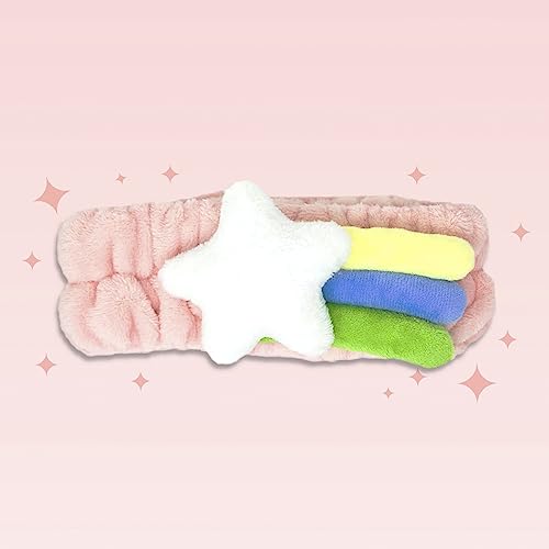 The Cr?me Shop 3D Teddy Headyband, Spa Headband for Washing Face, Skincare Headbands, Soft & Fluffy Headbands for Women, Cruelty-Free & Vegan (Shooting Star)