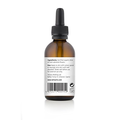 Teliaoils Calendula (Marigold/Calendula Officinalis) Infused Oil Extract (Macerated Oil), 1.7 Fl Oz - 50 Ml a Powerful Skin oil- Gentle and Soothing for the Skin