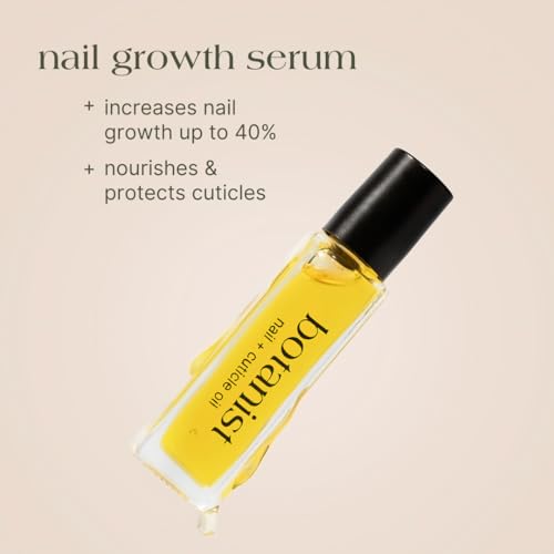 Botanist Nail Strengthening Manicure Kit | Everything Needed for Longer, Stronger Nails | Grow and Strengthen Damaged Nails | Non-Toxic, 84% Plant Based, 21-Free & Vegan (Poppy Red)