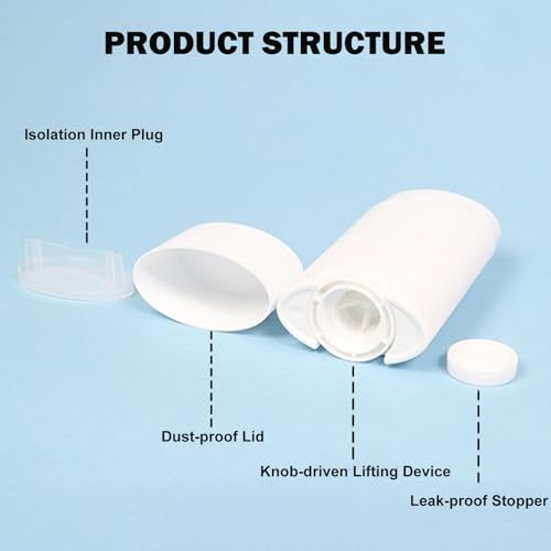 30 Pack 75ml/2.5oz Empty Deodorant Containers Refillable Deodorant Tubes White Oval Twist-Up Lip Balm Tubes for Homemade DIY Lipstick Crayon Lotion Chapstick