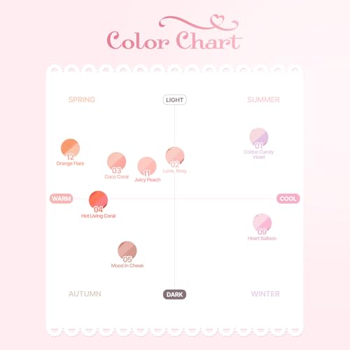 2aN Dual Color Face Blusher, Buildable & Blendable Cheek Color, Natural & Vibrant Finish, Long-Lasting Powder Blush, Blends Easily with Natural Skin Tones, Korean Beauty (12 Orange Flare)