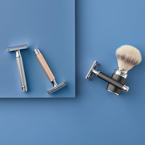 M?HLE Grande R89 Double Edge Safety Razor (Closed Comb) | Perfect for Everyday Use | Barbershop Quality Close Smooth Shave | Luxury Razor for Men