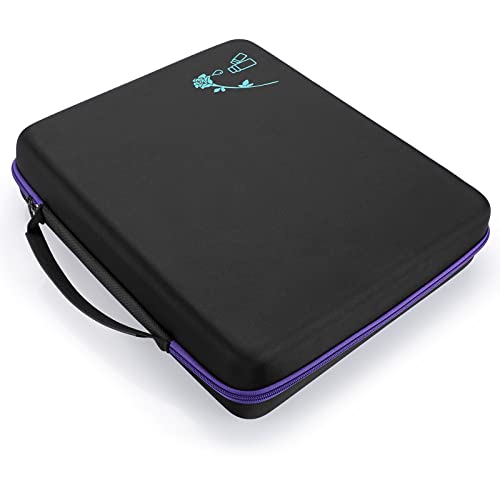 Hipiwe 120 Bottle EVA Essential Oil Storage Carrying Case Hard Shell Exterior Essential Oils Organizer Holder Traveling Bag with Foam Insert, Holds 5ml 10ml 15ml Essential Oils