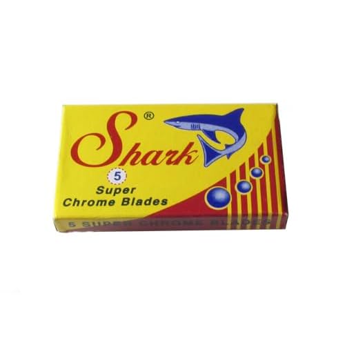 200 Shark Super Chrome Double Edge Safety Razor Blades