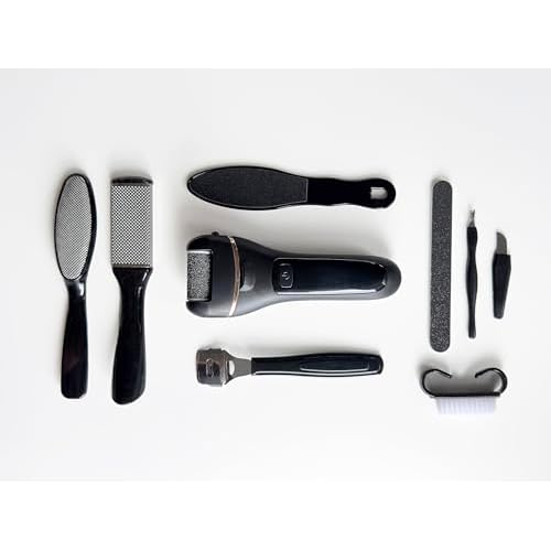 Jaws Podiatry Callus Remover Kit - Professional Pedicure Tools, Effective Dead Skin Removal, Cracked Heel Repair, Fast Results, At-Home Foot Spa | Silver