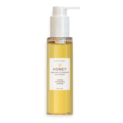 Earth To Skin Manuka Honey Facial Cleanser for Sensitive Skin - Hydrating Manuka Honey Face Wash with Glycerin - Gentle Daily Face Cleanser That Cleans Without Drying - Sulfate Free Formula - 5 Fl Oz