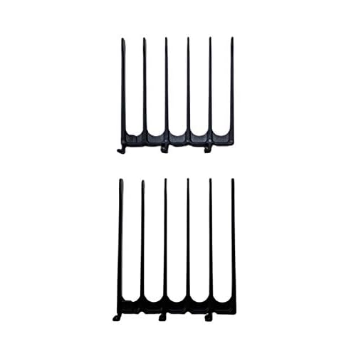 Scissor Clipper Over Comb - Barber Hair Cutting Tool with Jumbo Guide for DIY Home Haircuts (Black)