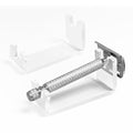 SINNNNBLE Acrylic Double Edge Safety Razor Stand Holder, Portable Bathroom Countertop Organizer for Razor Drying & Shaving Essentials (2 Pack)