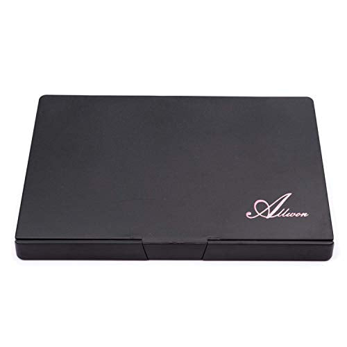 Allwon Empty Magnetic Plastic Eyeshadow Makeup Palette with 15Pcs Adhesive Empty Palette Metal Stickers for Eyeshadow Lipstick Blush Powder (Pack of 2)