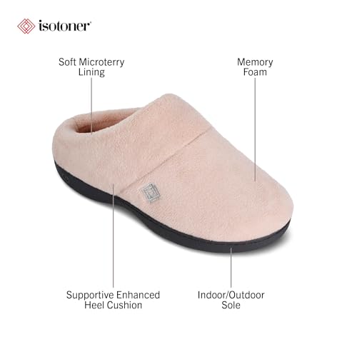 isotoner womens Classic Clog Non-slip Memory Foam Slippers
