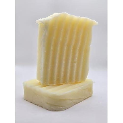 Tallow Soap (2 Pack) (Unscented) Handmade Grass Fed Beef Tallow Soap with Nourishing Oils