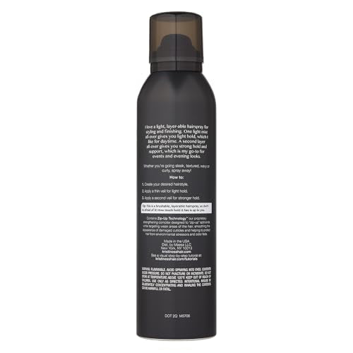 Kristin Ess Hair Refine Signature Finishing Hairspray for Hair Styling - Flexible Hold, Brushable Texture, Style Support for Straight, Textured, Wavy or Curly hair, Vegan, 7.5 oz