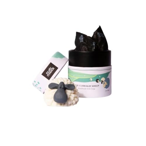Curragh Sheep Handmade Irish Soap Natural Moisturizing Ingredients Cute Quirky Fun Irish Gift, Made in Ireland, Gift-boxed